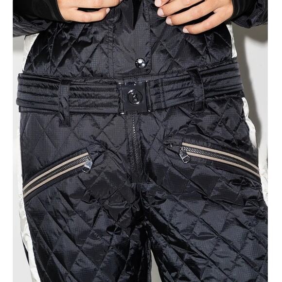 Bogner Black and White Quilted Ski Suit - Picture 3 of 12